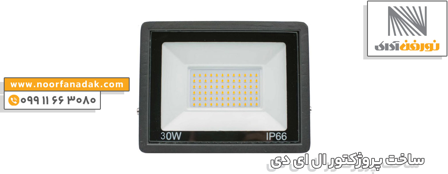 در ساخت پروژکتور ال ای دی از کدام ابزار نوری استفاده می شود