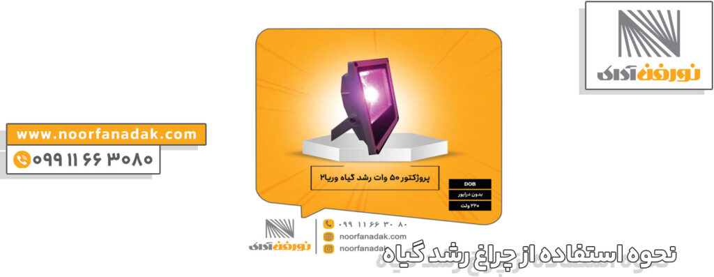 نحوه استفاده از چراغ رشد گیاه